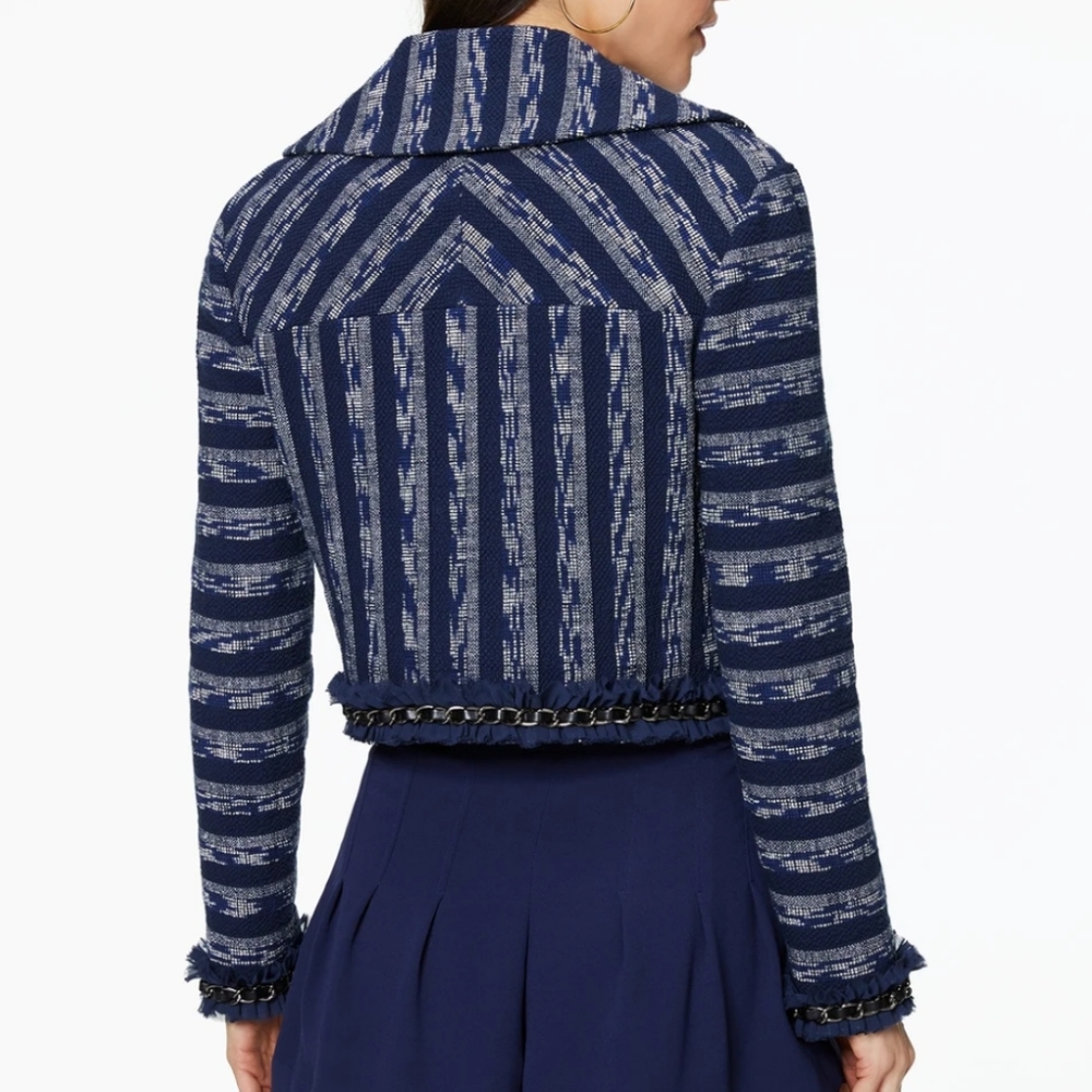 ☄Ramy Brook Blue & Silver Blazer☄ - Picture 3 of 9